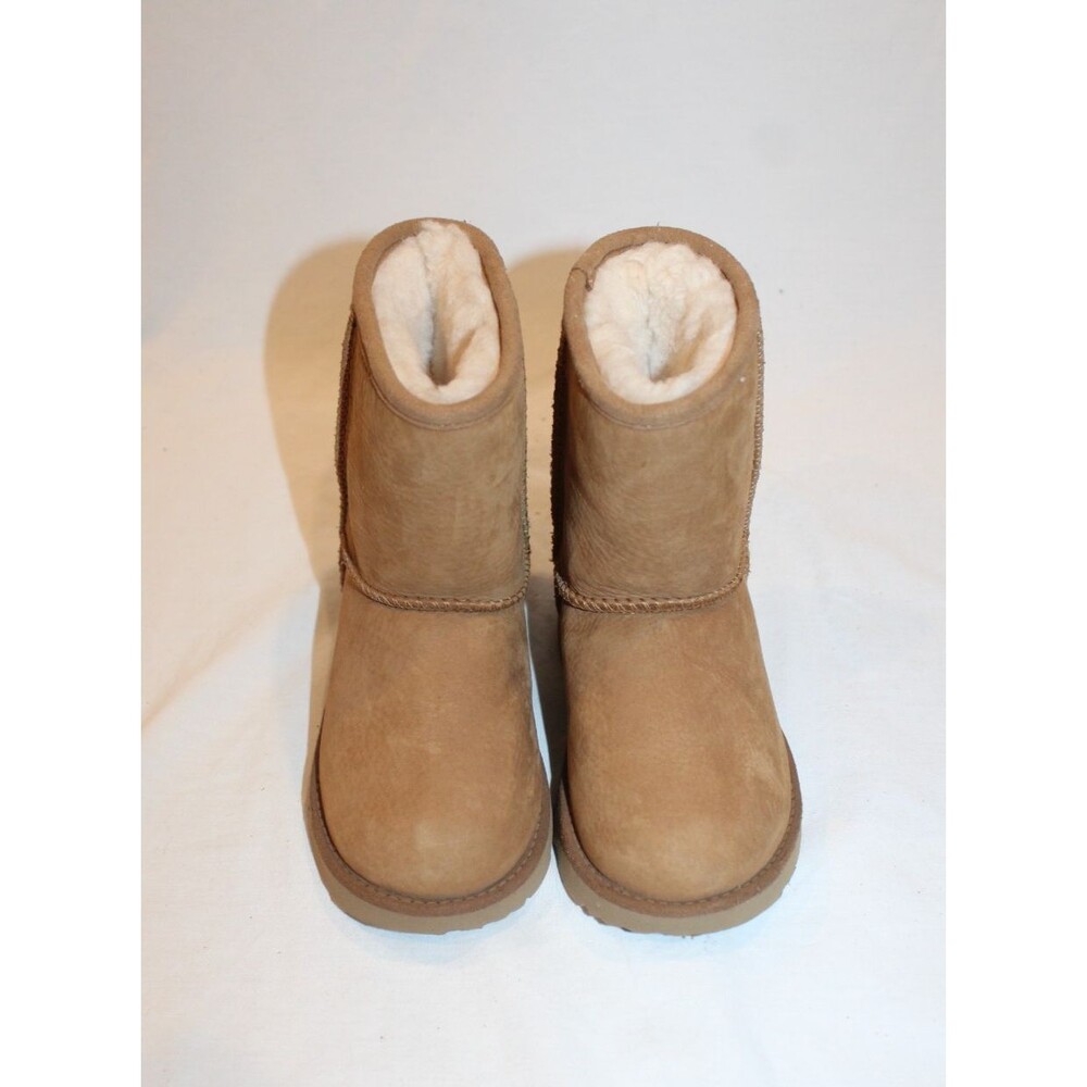 UGG Classic Short Suede Shearling Lined Boots Toddler 9 CHESTNUT NEW - Picture 4 of 7